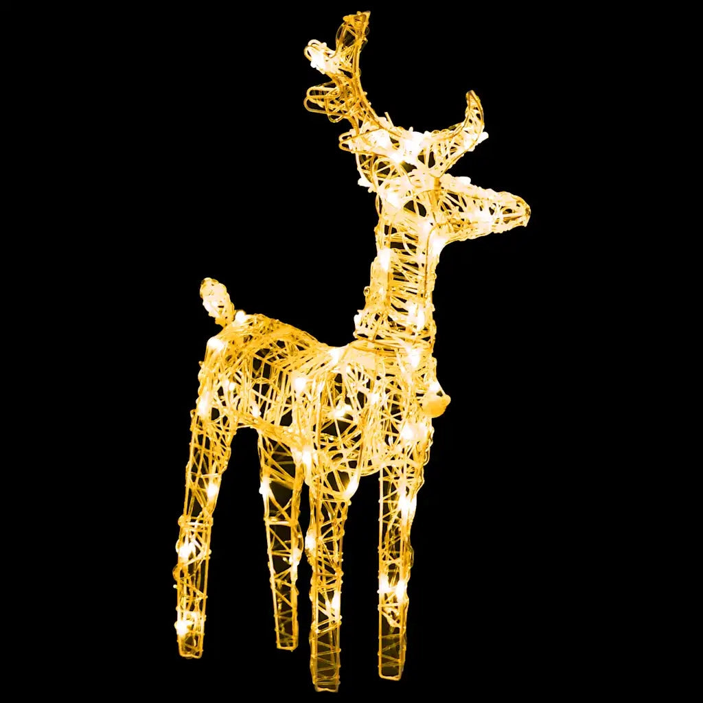 Decorazione Natalizia Renne e Slitta 160 LED 130 cm in Acrilico cod mxl 41927