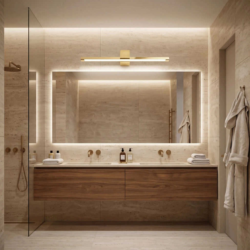 Applique Da Bagno Led Swe044-1w 60cm Gold