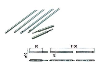 ASTE COMPLETE PER SERRATURE INFILARE 06415- - ø mm.10 (06415000) - 1 coppia CISA