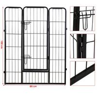 Gabbia box box per cani cuccioli animali domestici 163 x 163 nero 3712023