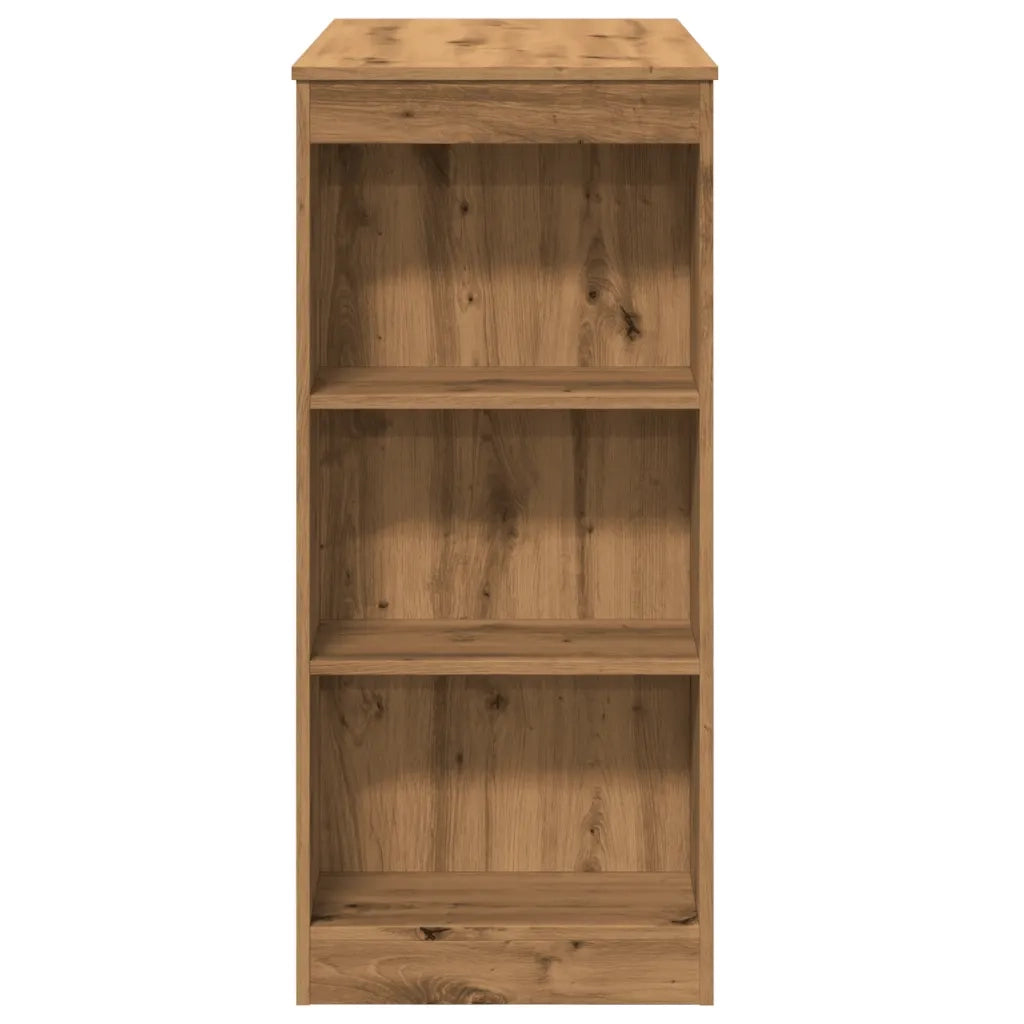 vidaXL Tavolo Bar con Rastrelliera Rovere 95x47x103,5 cm Multistrato
