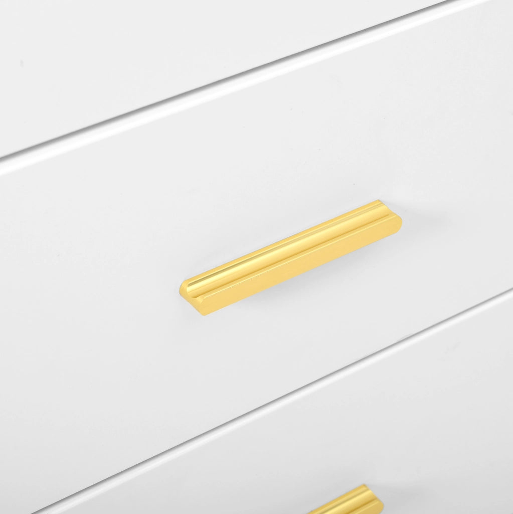 Cassettiera con 6 cassetti 120x40x76 cm in MDF; bianco