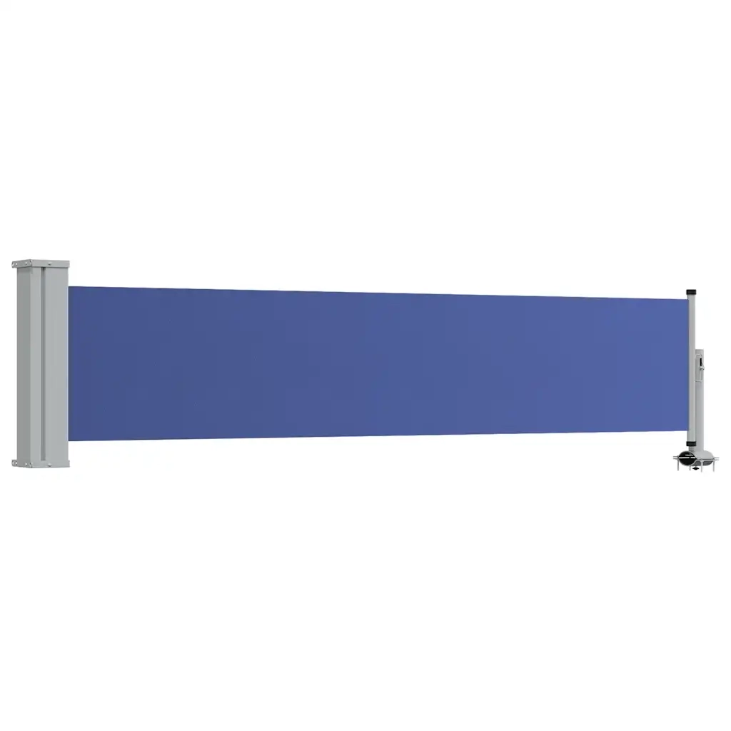 Tenda Laterale Retrattile per Patio 60x300 cm Blu