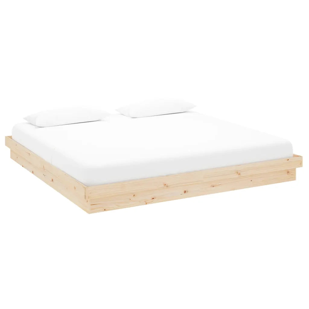 Giroletto senza Materasso in Legno Massello 200x200 cm 819927