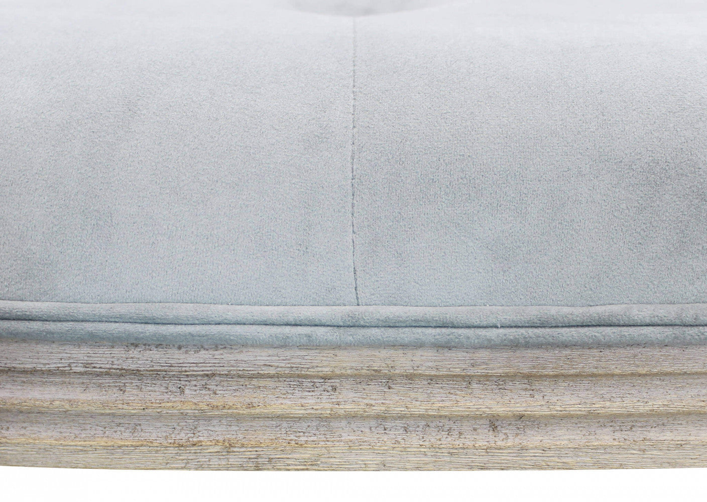 Panca Margi in Velluto Grigio 125x45x48 h cm in Legno Grigio