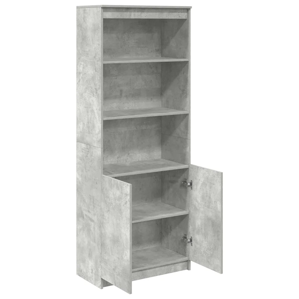 Credenza Grigio Cemento 70x35x180 cm in Legno Multistrato 3328474