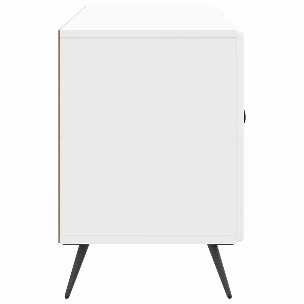 Mobile TV Bianco Lucido 102 x 34,5 x 50 cm Legno ingegnerizzato