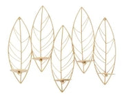 Portacandele Leaf Da Muro cm 66X14X56