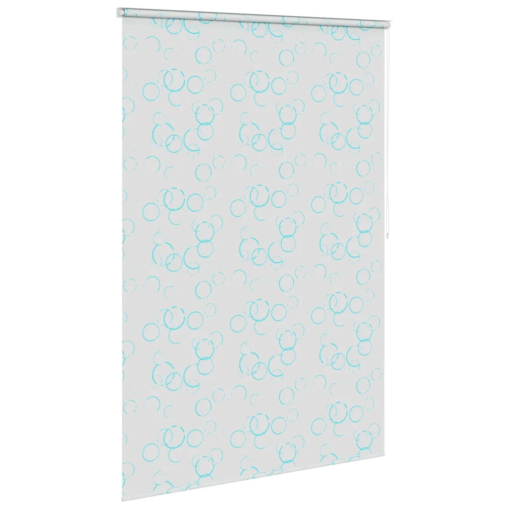 Tenda a Rullo per Doccia 140x240 cm con Motivo a Bolle 142868
