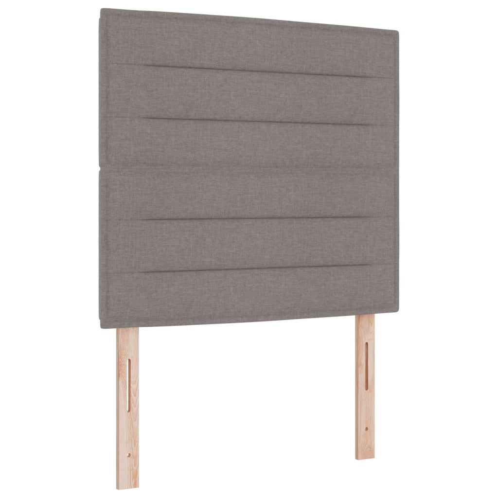Letto box spring con materasso Tortora 90 x 190 cm Tessuto 3454281