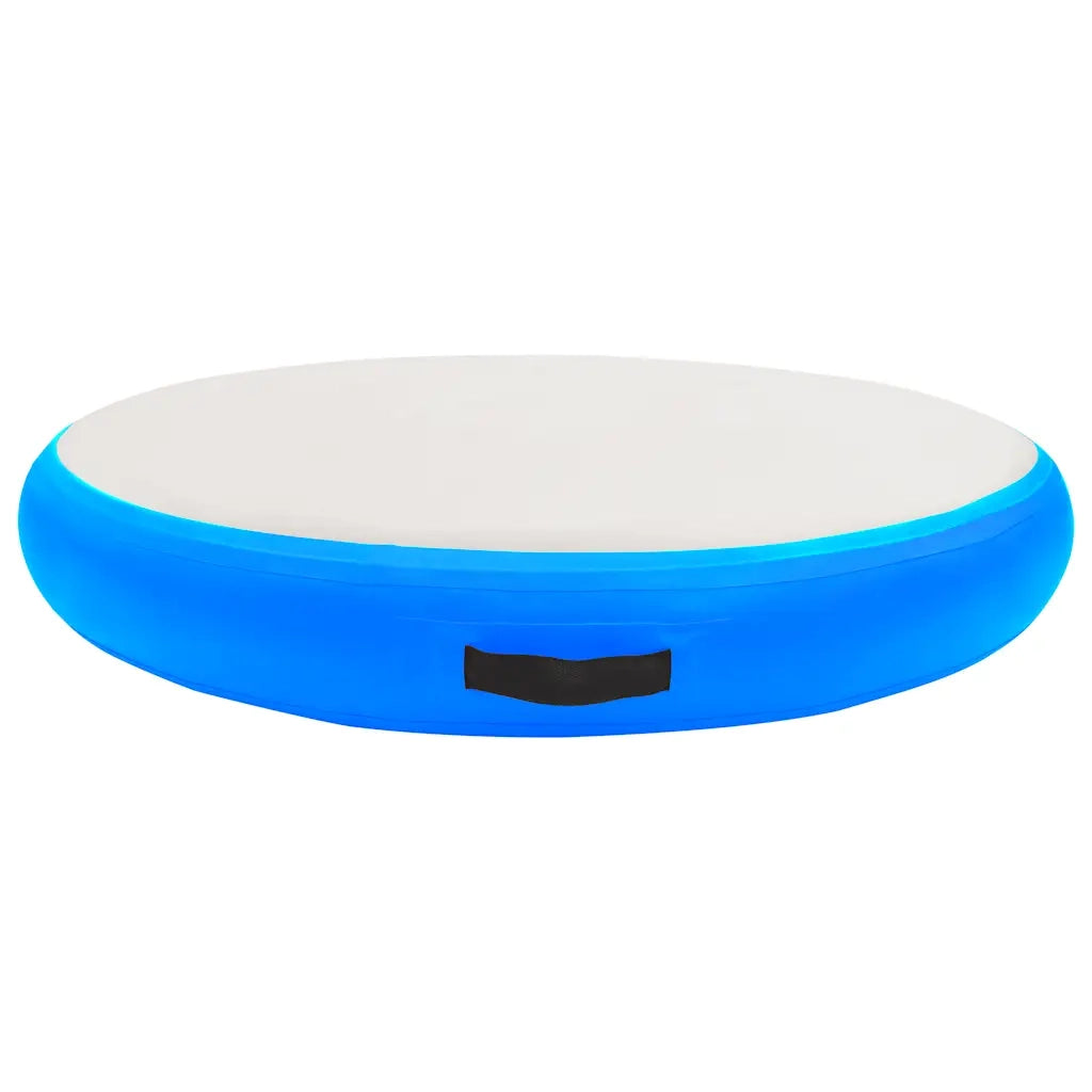 Tappetino Ginnastica Gonfiabile con Pompa 100x100x20cm PVC Blu 92710