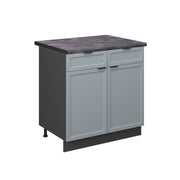 Mobiletto base per cucina Fame-Line Blu-grigio chiaro/Antracite 80 cm, PL Antracite Vicco