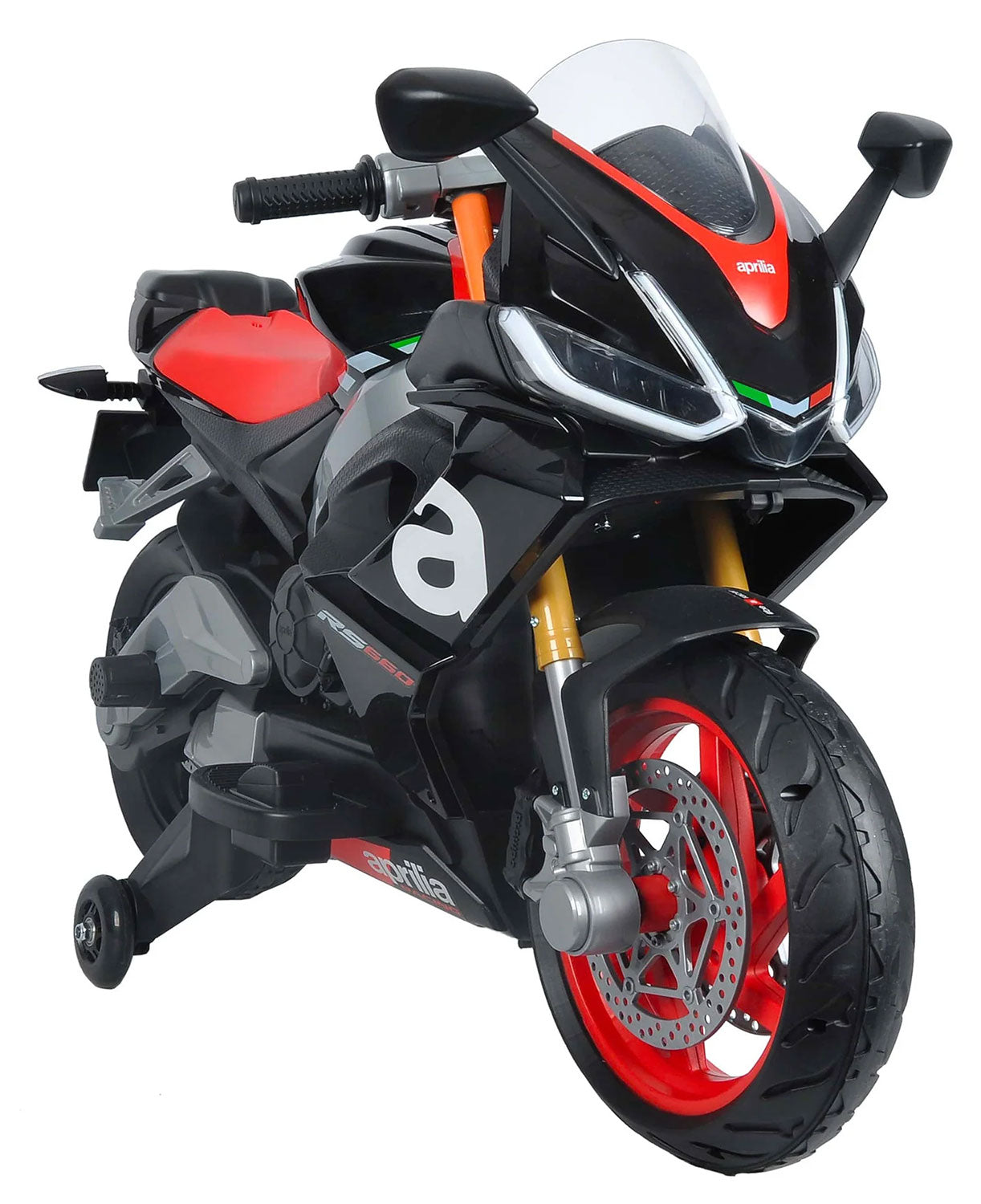 Moto Elettrica per Bambini Licenza Ufficiale Aprilia RS660 12V 3,5Ah Nero