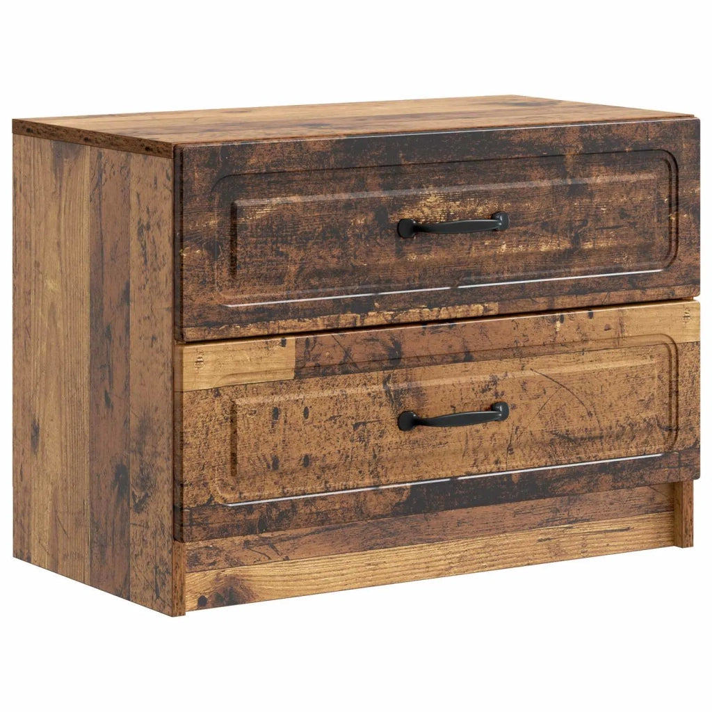 Armadio da Notte con cassetto Legno antico 62 x 34,5 x 44,5 cm 895703
