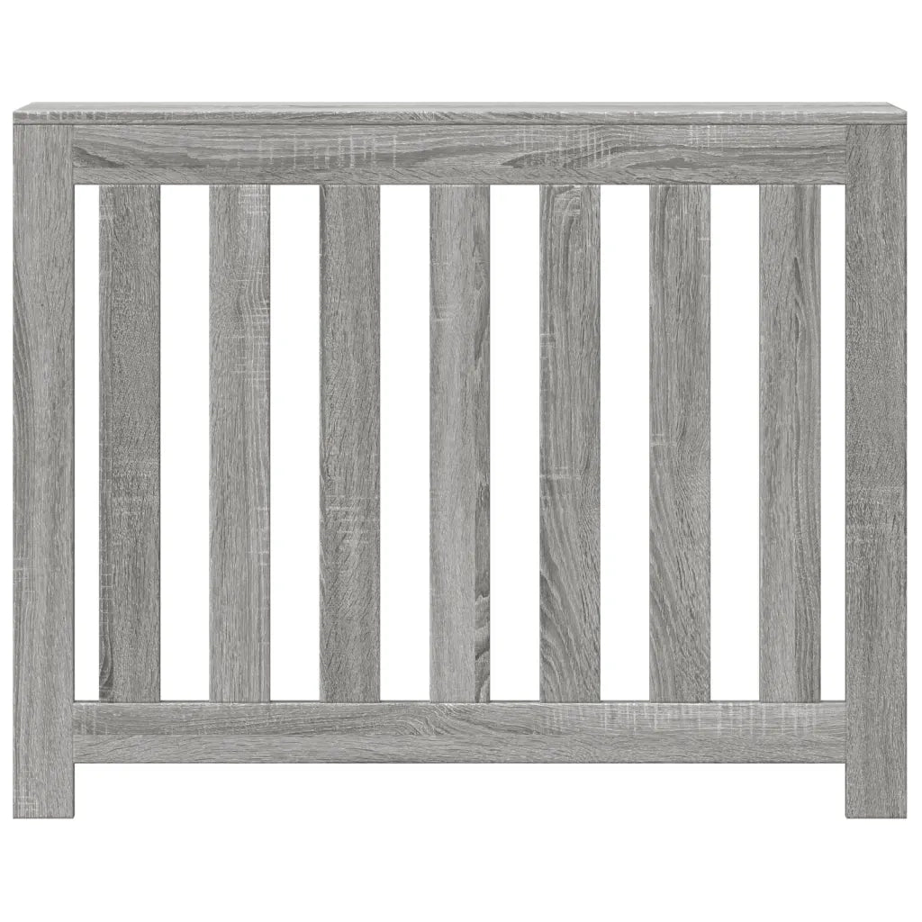 vidaXL Copertura Termosifone Grigio Sonoma 104x20x82 Legno Multistrato