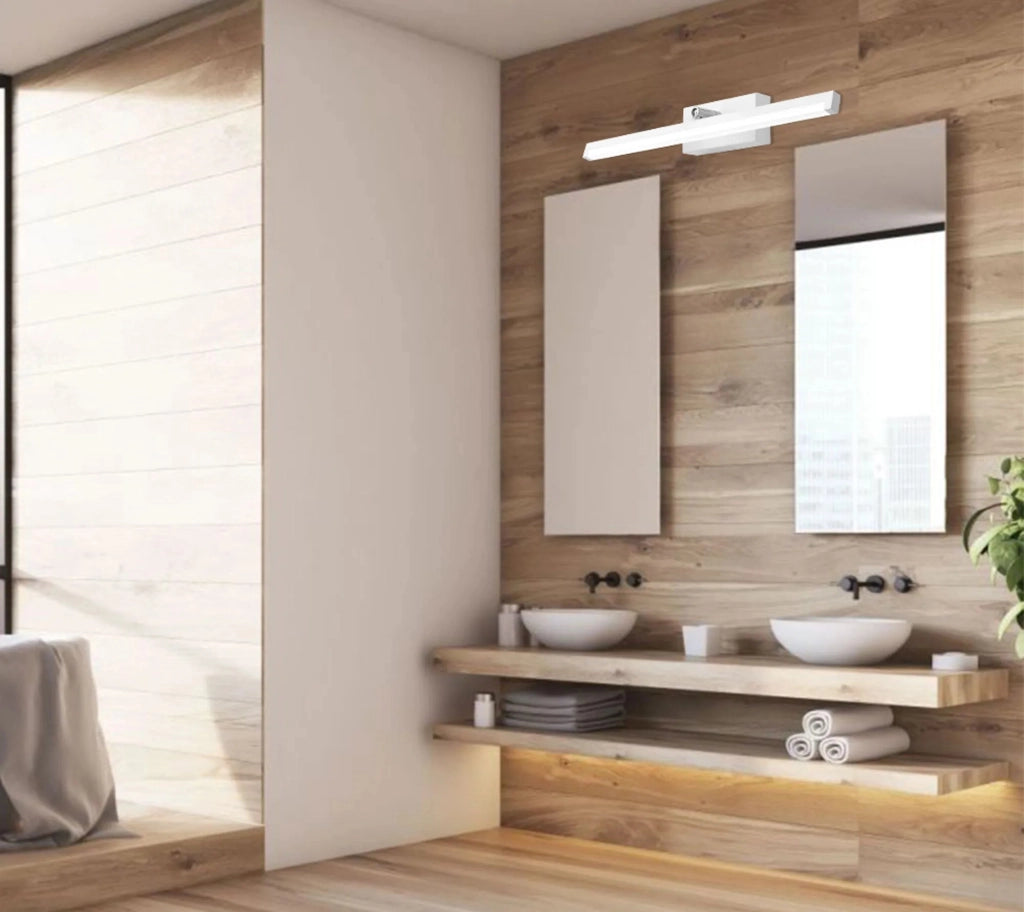 Lampada Da Parete Da Bagno Led Sopra Specchio 12w 50cm APP374-1W Bianco