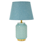 Cordov, Lampada da Tavolo Necessaria 1 Lampadina, Azzurro Turchese