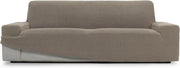 Bancovertrek elastico 3-zits - comfortevole e respirabile - duraturo e resistente - facile da applicare - dimensioni 180-230 cm - colore lino