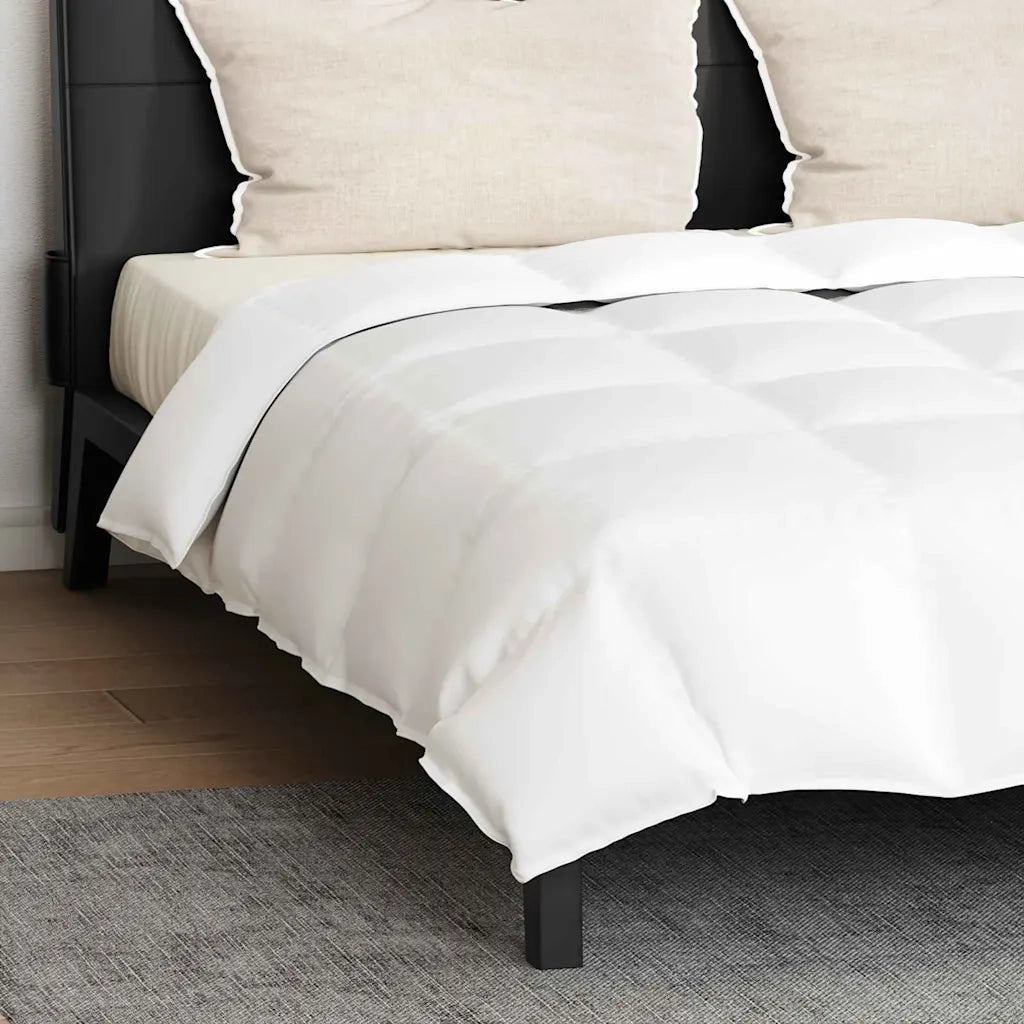 vidaXL Piumone con cuscino 3 pcs Bianco Piume