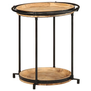 Tavolino da Salotto Ã˜55x60 cm in Legno Massello di Mango