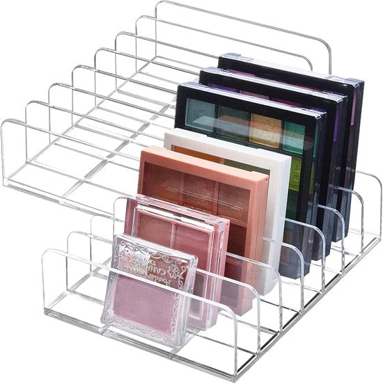Organizzatore di Cosmetici 2 pezzi - Paletto per Ombretti e Rossetti - Custodia per Opere di Bellezza