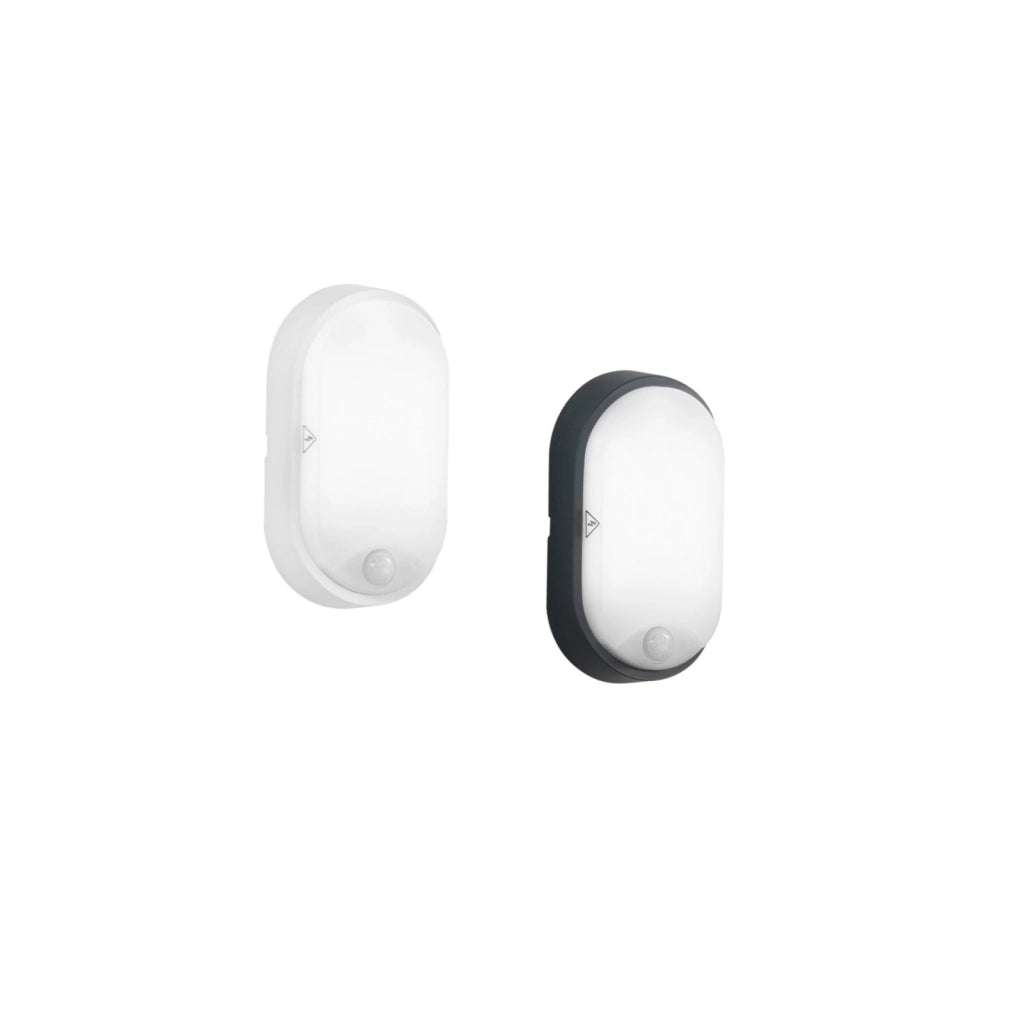 PLAFONIERA LED SENSITIVE BIANCA 14W 1000LM 3000K IP54 CON SENSORE DI MOVIMENTO 11,9X6,05X21,2CM