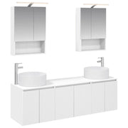 Set di Armadi da Bagno 5 pcs Bianco Legno ingegnerizzato 3406559