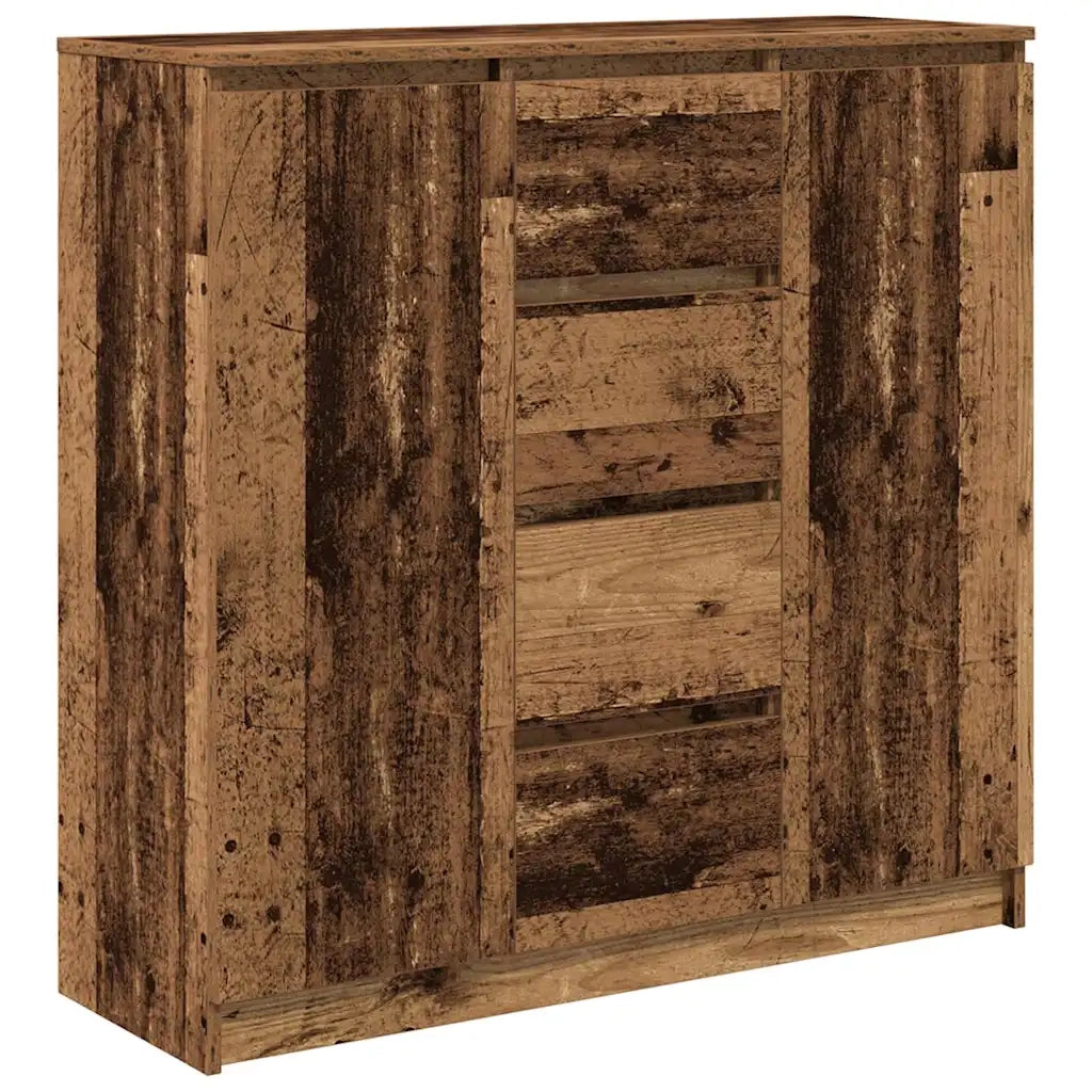 Credenza con Cassetti Legno Antico 100,5x35x98,5 cm Truciolato 3328460