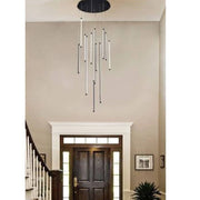 Trade Shop - Lampadario Sospeso 105 W Moderno Pendenti Led Nero Luce 4000k 6500k 3000k Lp-45n - -bianco Freddo      -