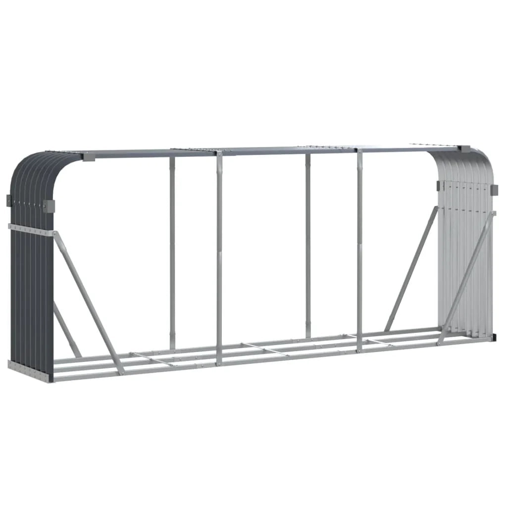 Portalegna 234 x 45 x 100 cm acciaio zincato antracite 02_0043766