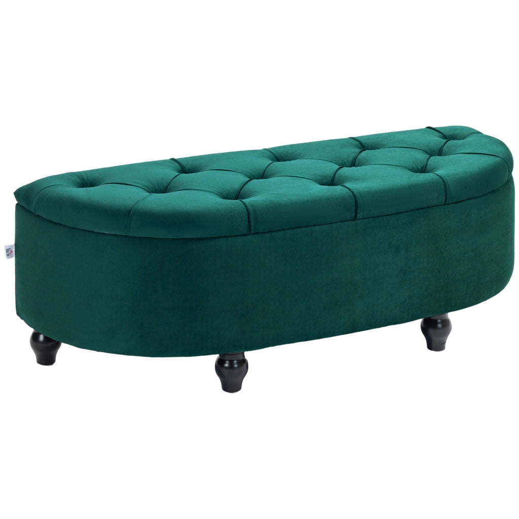 PANCA Contenitore 120x46x42 cm Verde Scuro in poliestere