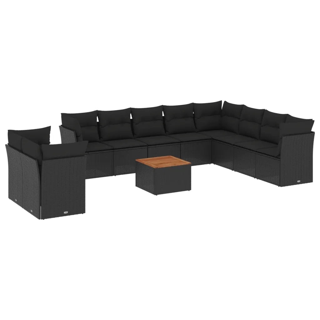 Set Divani da Giardino 11 pz con Cuscini in Polyrattan Nerocod mxl 111599
