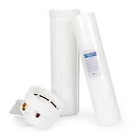 Naturewater Prefiltro, filtro a cartuccia da 20" in PP, per acqua potabile con funzione di controlavaggio, pressione di esercizio 1,5-5 bar, filtraggio acqua domestica