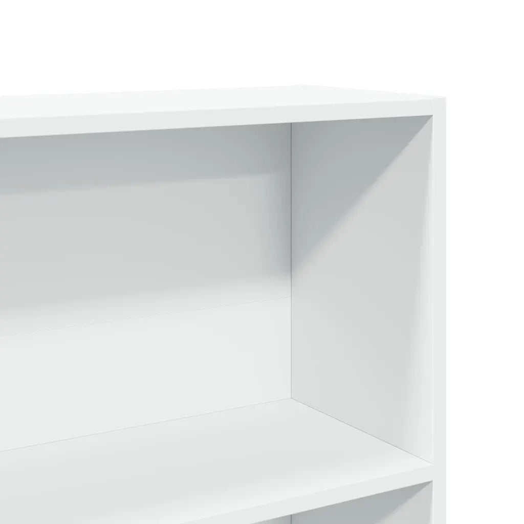 Libreria Bianca 80x24x143 cm in Legno Multistrato 857844