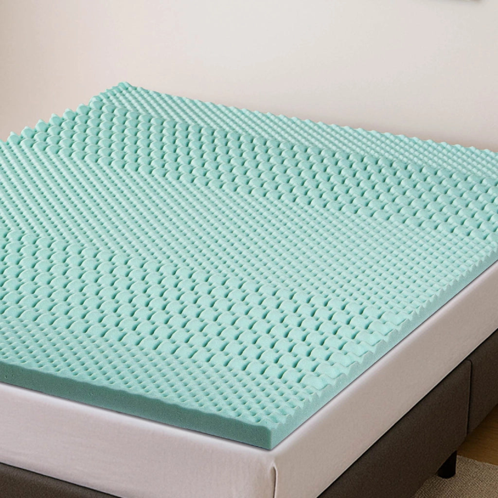Topper Memory Foam 5 Zone 5 cm Effetto Rinfrescante Made in Italy Migliora Circolazione e Comfort del Sonno Correttore Materasso Coprimaterasso Alto Lastra Matrimoniale