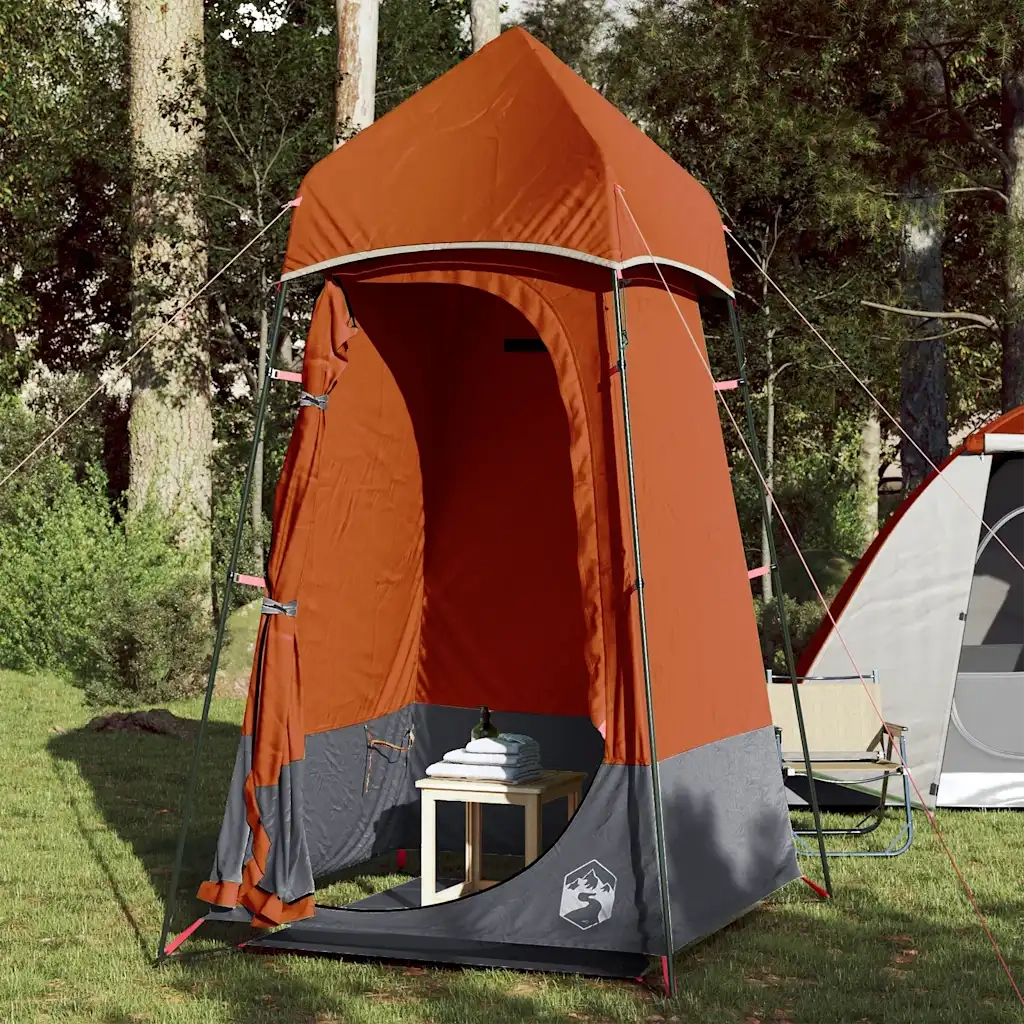 Tenda per Toilette Arancione Impermeabile