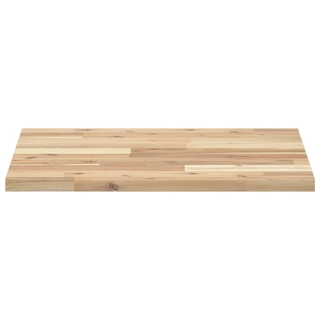Piano Tavolo Quadrato 50x50x2 cm in Legno Massello di Acacia 4008707