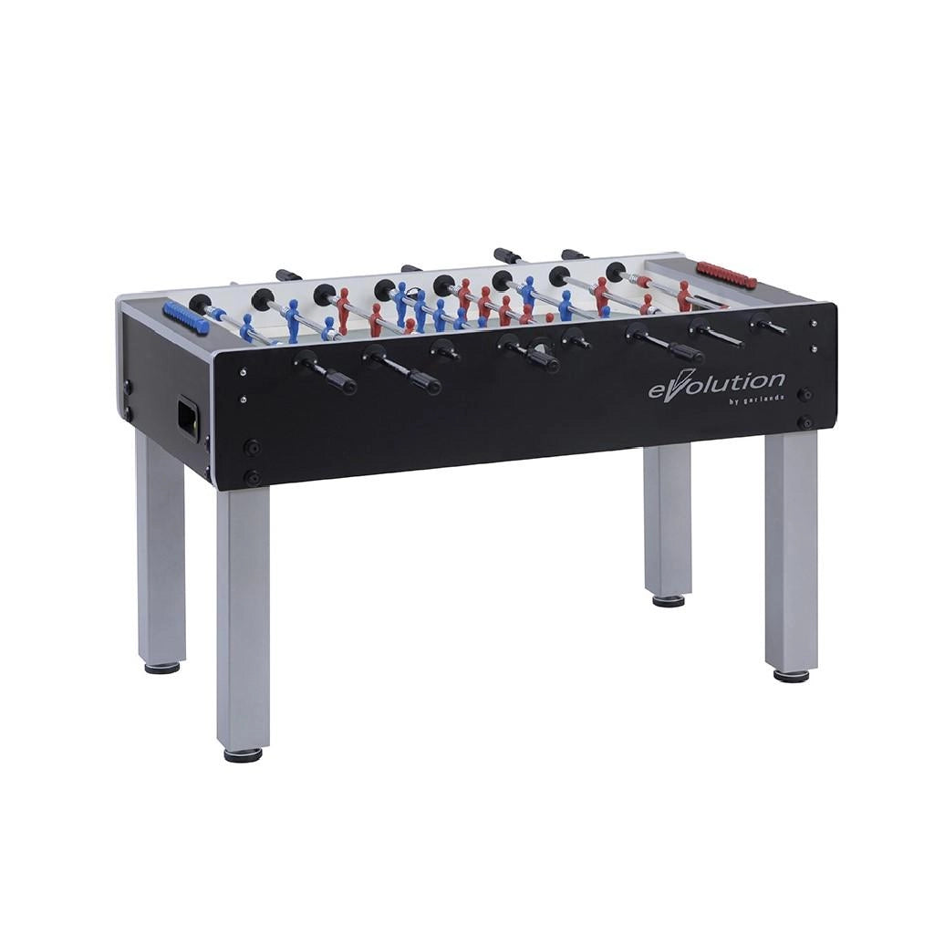 Calciobalilla G-500 EVOLUTION con aste uscenti, piano gioco corto in vetro