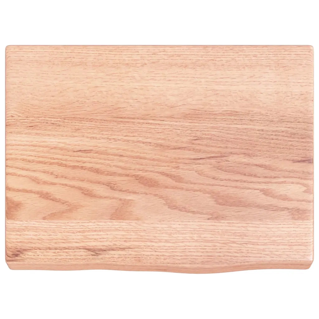 Ripiano Muro Marrone 40x30x(2-4) cm Massello Rovere Trattatocod mxl 127639