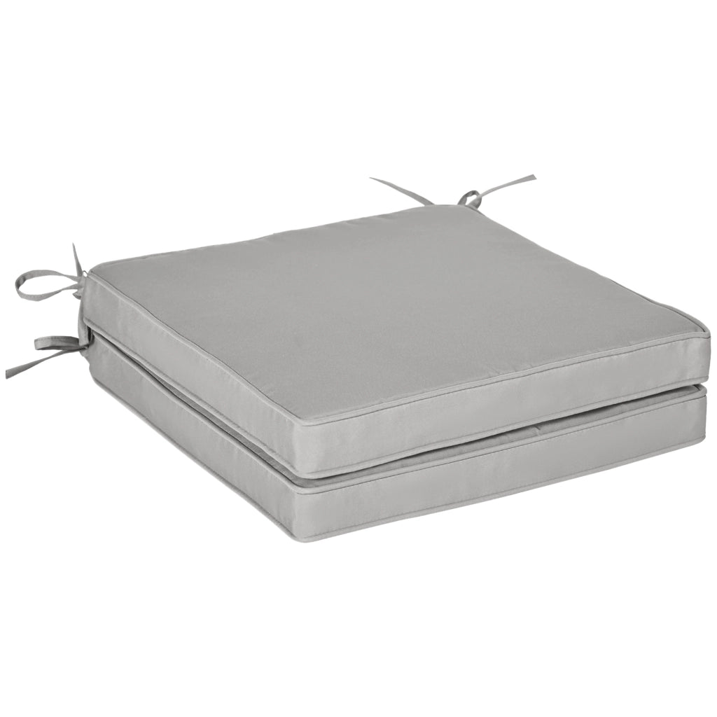 Cuscini da giardino per sedie e poltrone ¨C zephmum ¨C grigio chiaro in poliestere 5 cm