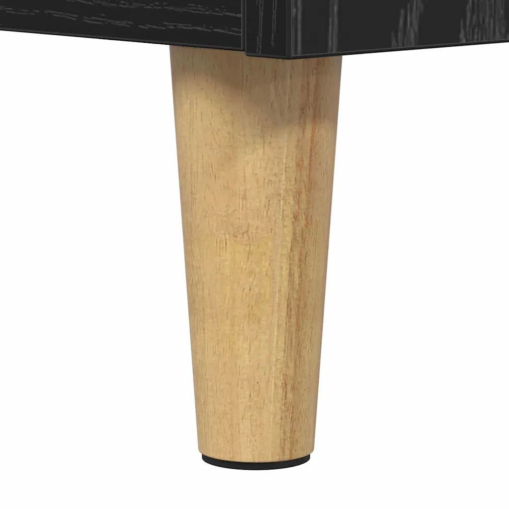 Mobile TV Rovere Nero 100 x 35 x 55 cm Legno multistrato