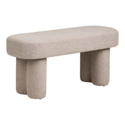 Panca Weston, Beige, Tessuto, 36x95x45 cm