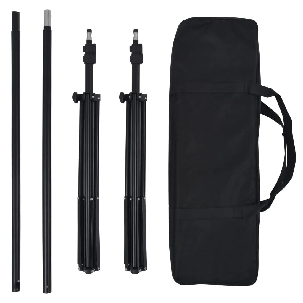 Kit professionale per studio fotografico con 5 fondali e set di illuminazione 02_0001488