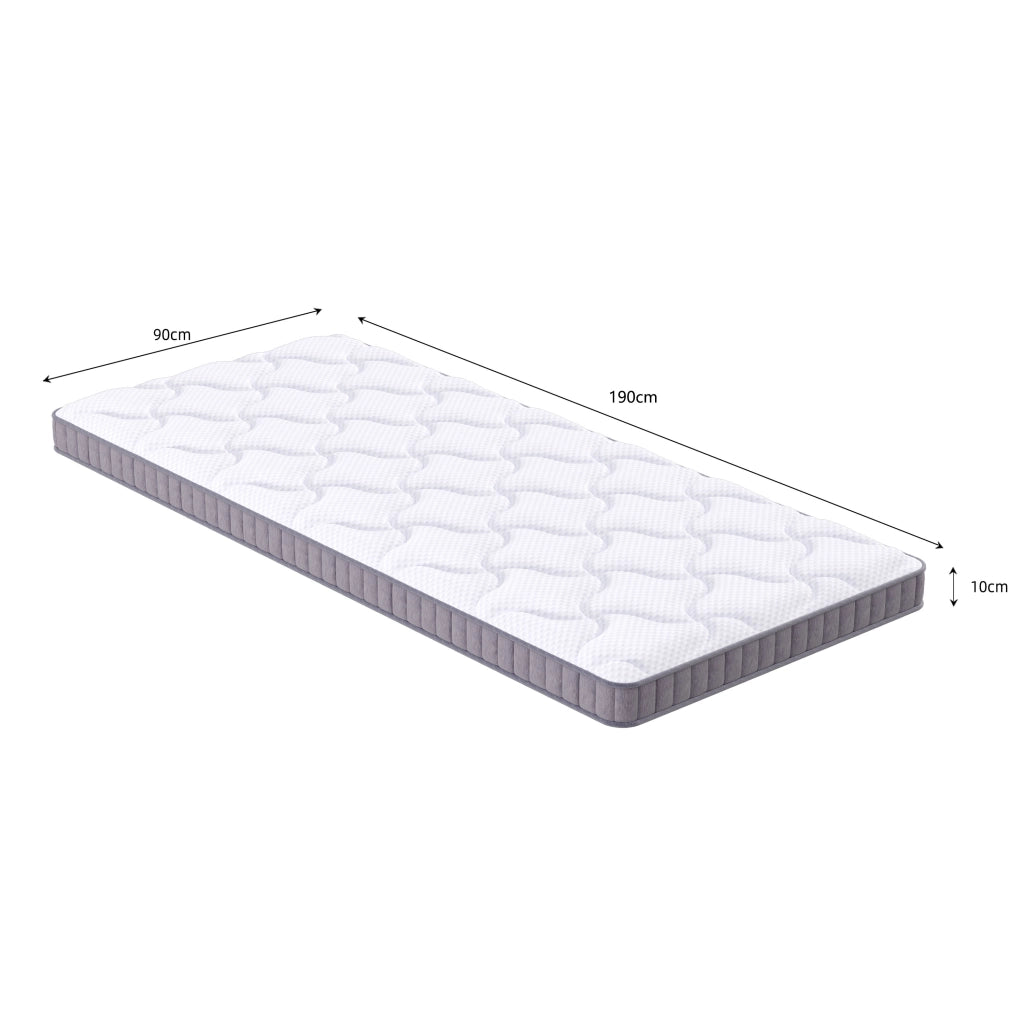 Materasso a molle insacchettate 7 zone con schiuma memory e supporto H3 H4 in schiuma e molle per letto bianco