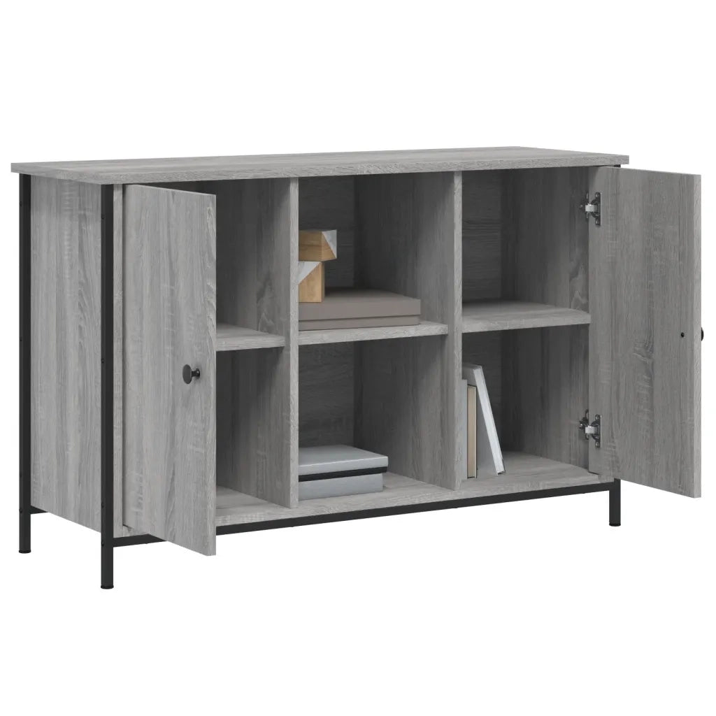 Mobile TV Grigio Sonoma 100x35x65 cm in Legno Multistrato 832781