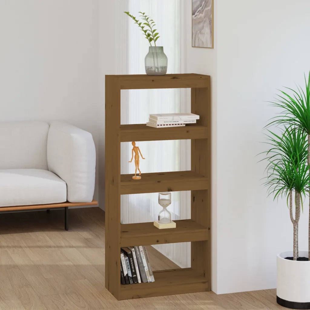 Libreria/Divisorio Ambra 60x30x135,5cm Legno Massello di Pino 808171