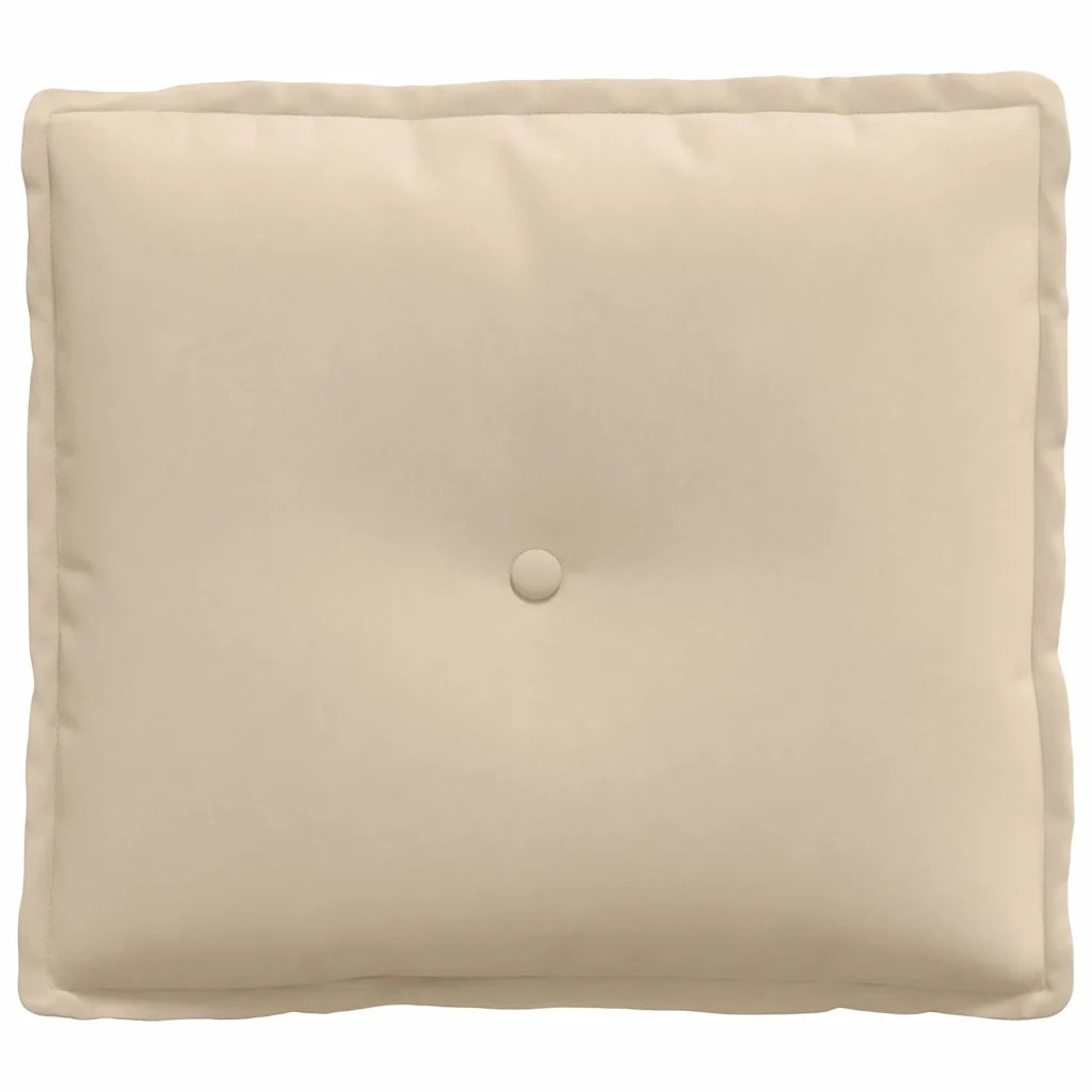 Cuscino per Schiena Crema 50 x 45 cm Tessuto in Microfibra