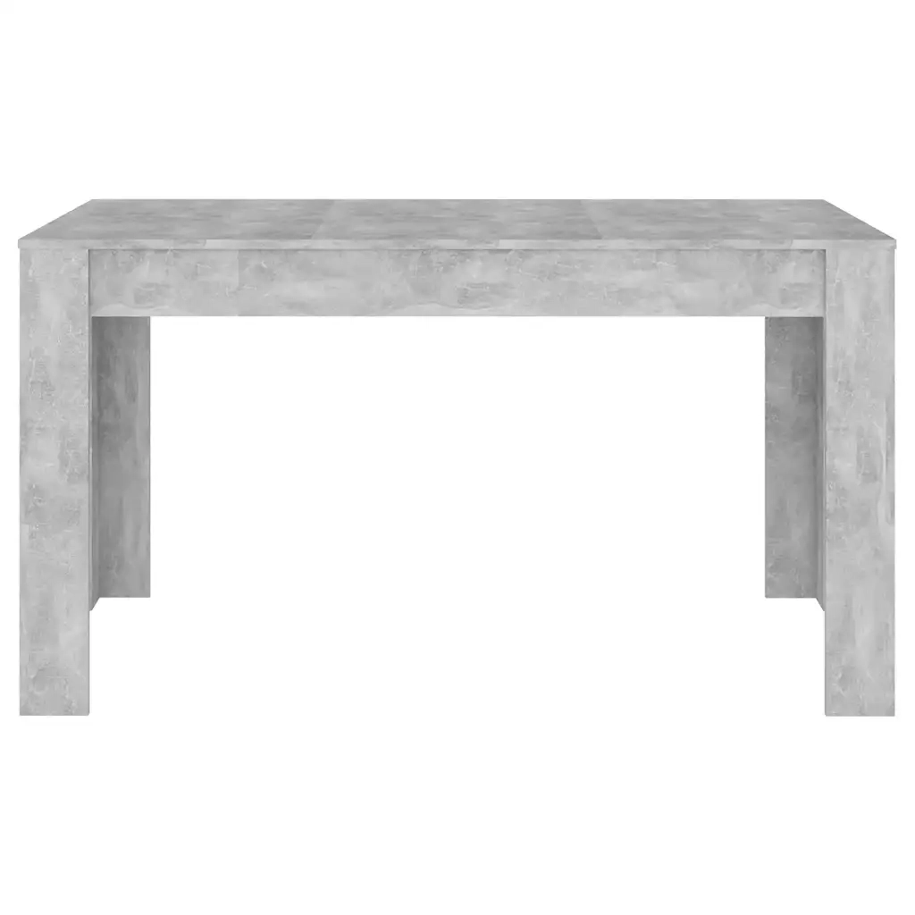 Tavolo da Pranzo Grigio Cemento 140x74,5x76cm Legno Multistrato 804206