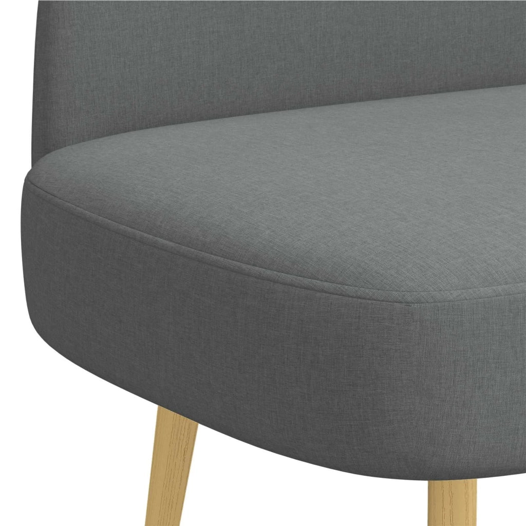 Panchina imbottita con schienale Grigio scuro 110 x 60 x 76 cm 42040757