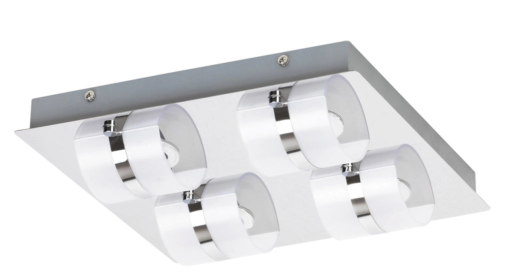 Plafoniera bagno LED 20W 30x30 cromata IP44 Rabalux